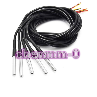 1PCS Stainless steel package DS18b20 Temperature probe sensor 18B20 #YT