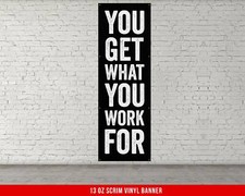 Motivational Gym Banner - Inspirational Quote Wall Art