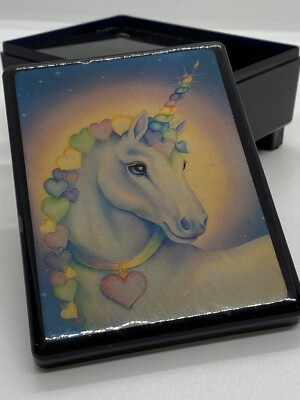 Plactory 1980 (Santa Cruz, CA) Unicorn Vintage Music Box