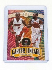 2019-20 Panini Illusions Career Lineage Orange #10 Dwyane Wade /125 Miami Heat
