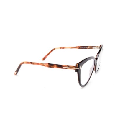 NWT Tom Ford FT5763B Black Cat Eye 56mm Eyeglasses Tom Ford TF5763-B Black 005 Cat Eye Plastic Optical  main image 2