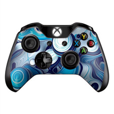 Skins Decal Wrap for Xbox One / One S Controller Mixed Blue Bubbles Glass