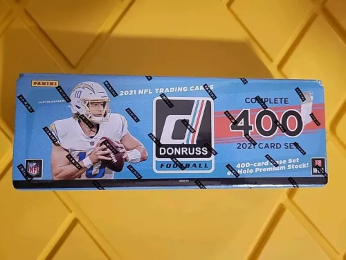 2021 Panini Donruss Football Complete Set Holo Premium Stock Gold Factory Sealed
