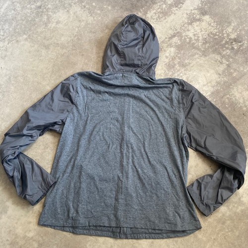 Michael Kors Jacket Womens XL Smokey Gray Zip Up Jersey Knit Windbreaker Hooded - Picture 9 of 13