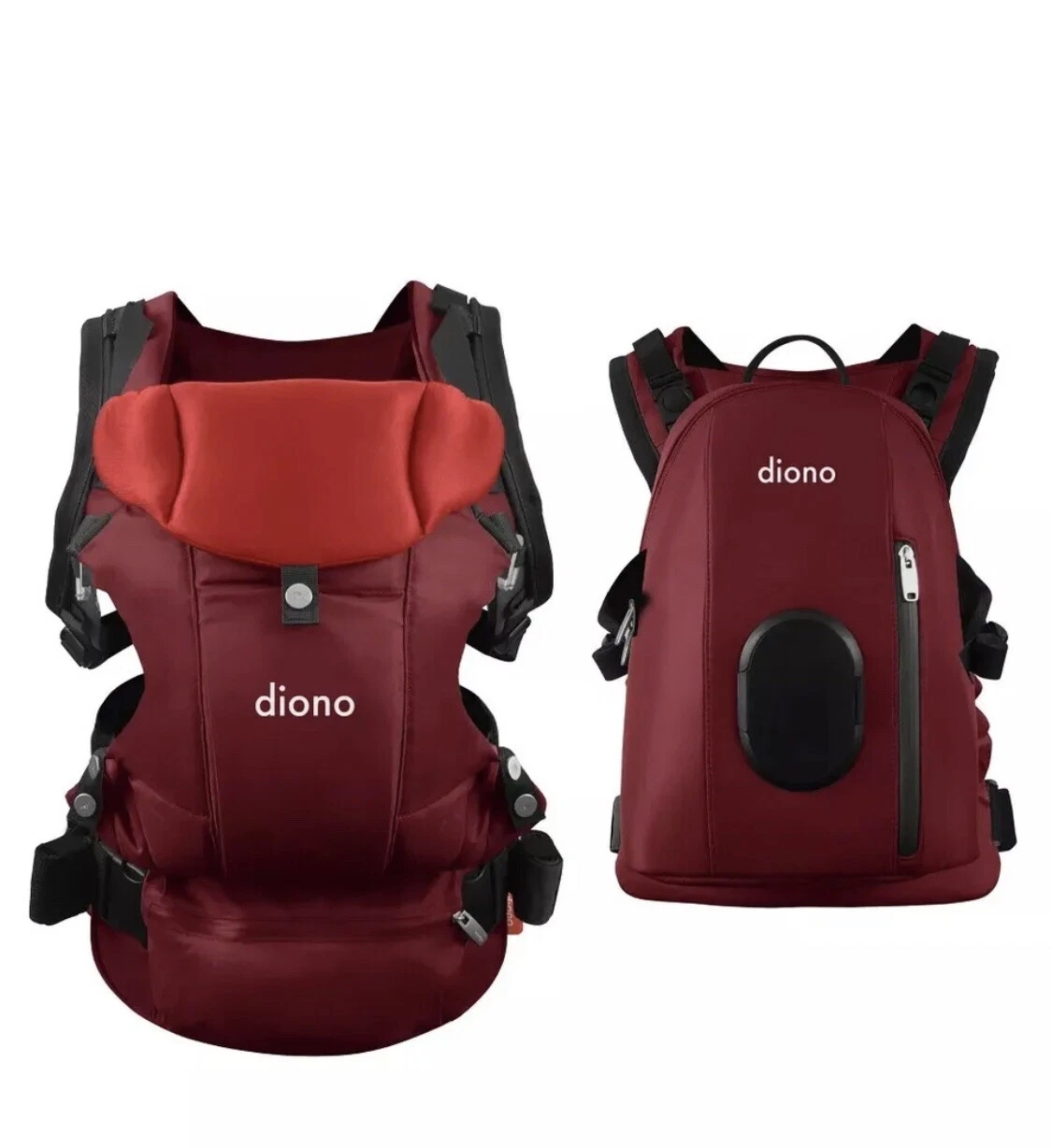 Diono Carus Complete 4-in-1 Carrying System w/ Detachable Backpack Red