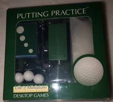 Life in Miniature Desktop Games Putting Practice Table Top Golf Game