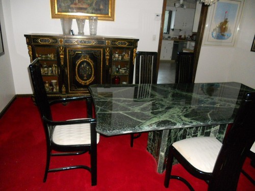 1860 FRENCH LARGE CABINET, BRONZE ORMOLU MOUNTED EBONIZED PIETRA DURA INLAID. - Picture 5 of 13