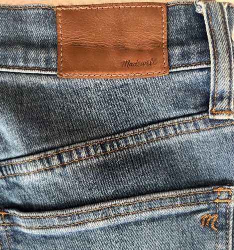 MADEWELL $128 Women's The Perfect Vintage Crop Blue Jean with Raw Hem; Size 27 - Picture 7 of 18