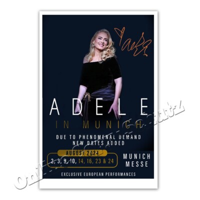Adele (Adele Laurie Blue Adkins) + Autograph Photo / Autograph
