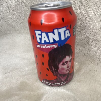 NEW LIMITED EDITION BEETLEJUICE MOVIE WINONA RYDER STRAWBERRY FANTA SODA 12OZ