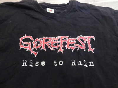 Gorefest Vintage Shirt Death Metal Pestilence Obituary Dismember Fleshcrawl **