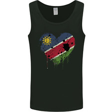 Love Namibia Flag Namibian Day Football Mens Vest Tank Top