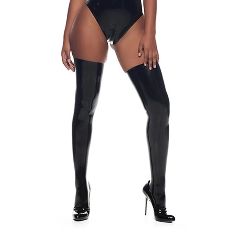 Latex Handmade Stockings For Cosplay Party Club Wear Fetish BDSM  - Image 3 of 4