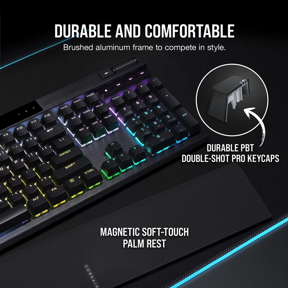 Corsair K70 RGB PRO Mechanical Gaming Keyboard - CHERRY MX Brown Keyswitches ... - Image 3 of 4