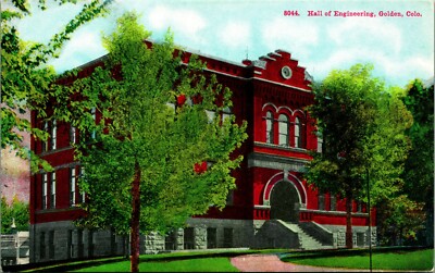 Hall Of Engineering Colorado School Of Mines Golden CO UNP 1910s DB Postcard B1