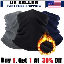 Winter Warm Wool Cover Wind Mask Ski Neck Cover 3 in 1 Drawstring Face Mask USA