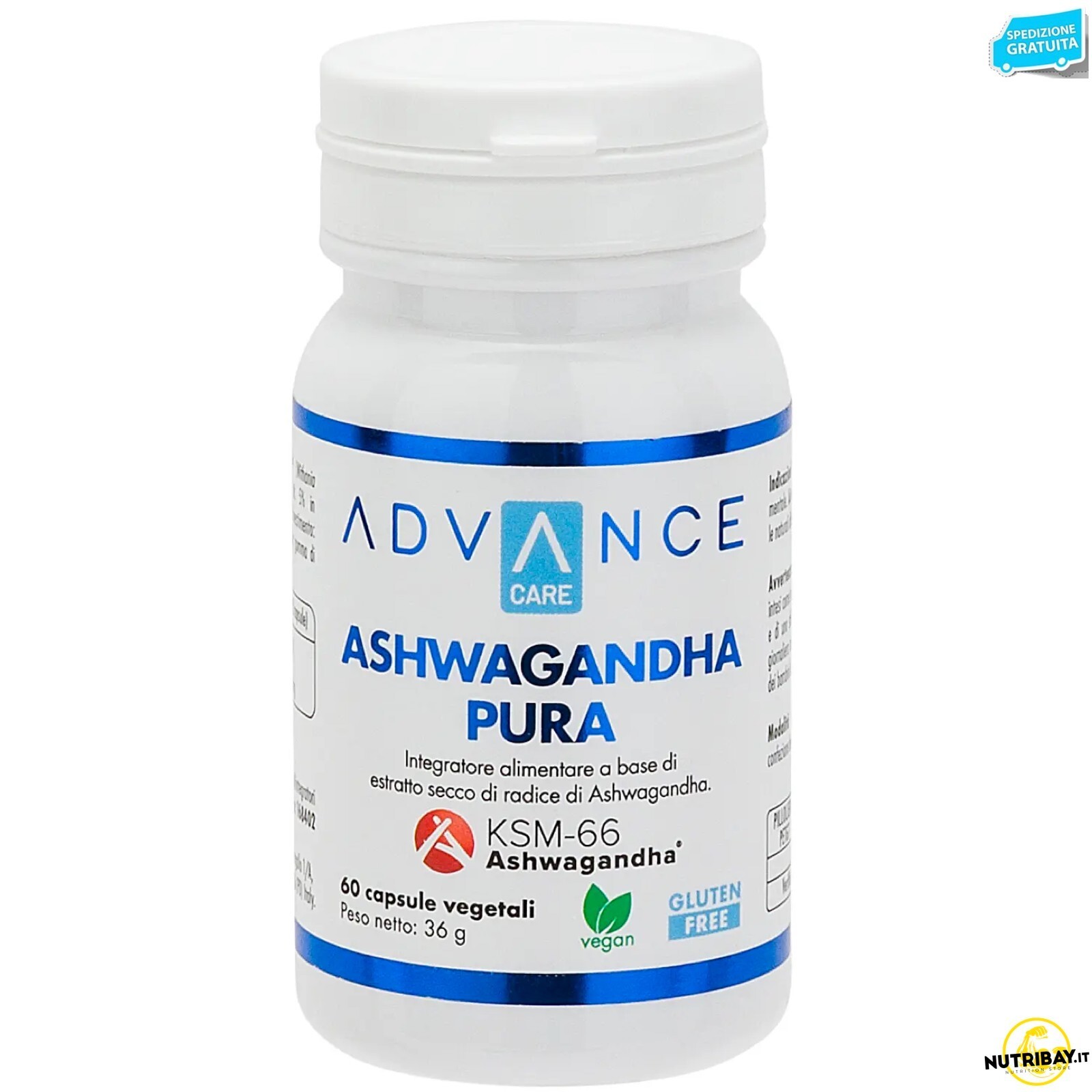 Advance Care Ashwagandha Pura - 60 caps Tonico adattogeno naturale