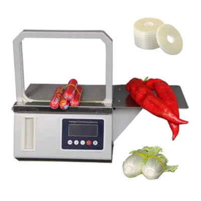 Supermarket Tape Tying Machine Automatic OPP Tape Strap Machine w/100 Roll Tapes