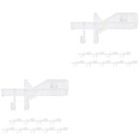 Set of 2 Transparent Plastic Window Blind Clips Valance Retainer