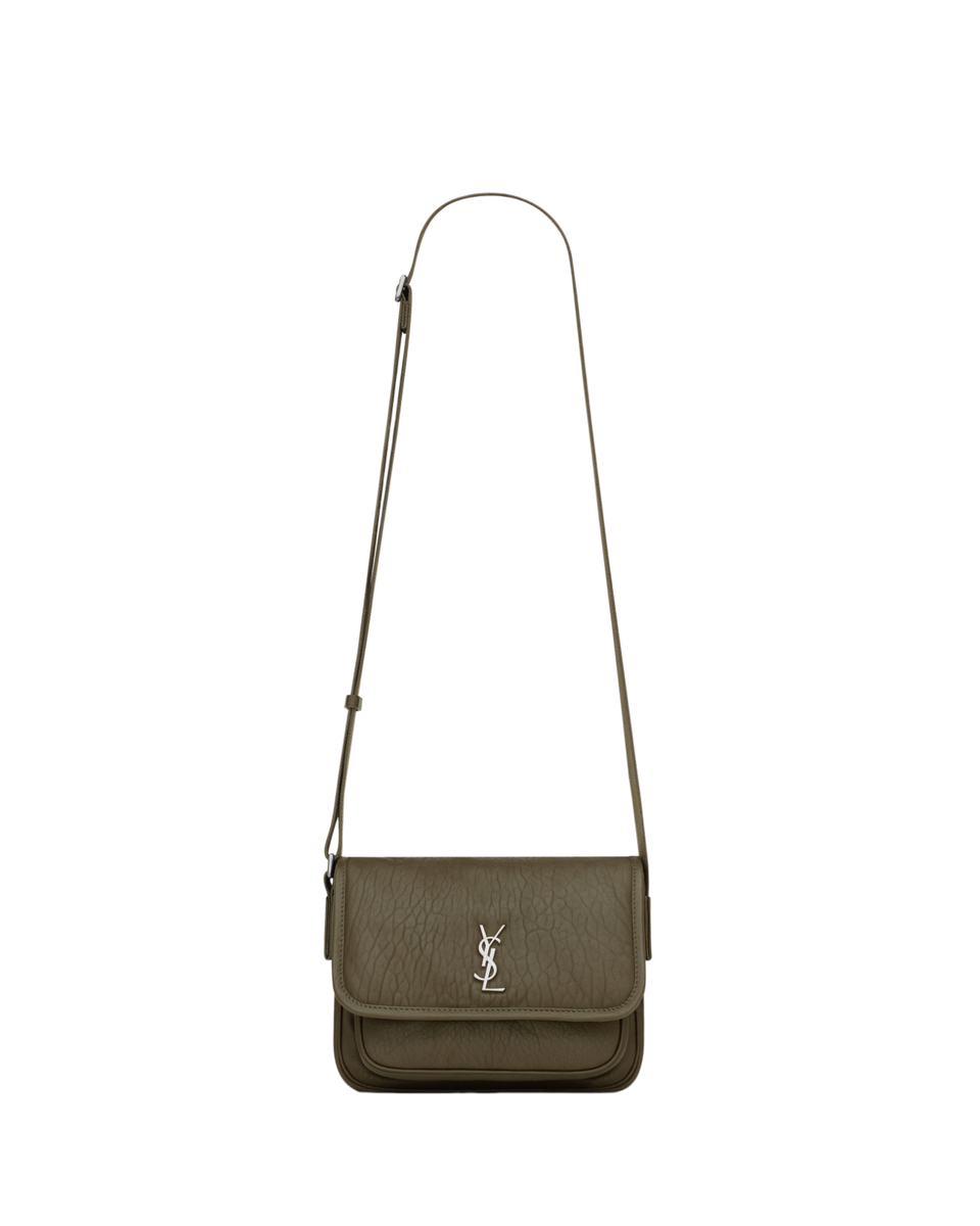 SAINT LAURENT Niki Small $2350 Light Musk Grained Lambskin