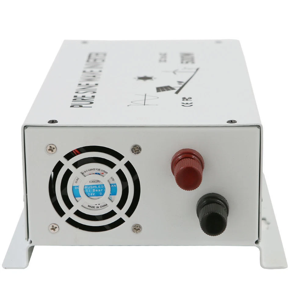 500W 12/24/48V DC to 120/220/240V AC Pure Sine Wave Inverter LED Car/Home Solar - Image 4 of 4