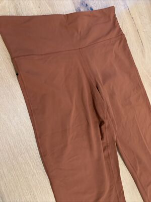 Athleta Elation Pantaloni Yoga Svasati Vita Alta &ndash; Taglia M, Morbidi Powervita Neri, Nuovi Con Etichette