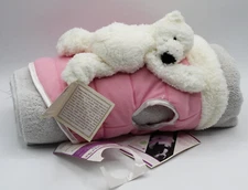 WARM WHISKERS SMALL DOGGY BACK JACKET PACK WITH TAGS PINK & WHITE 2008