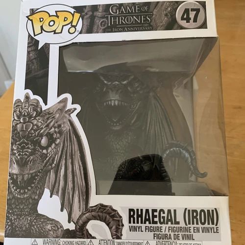Funko Pop! Super 6" - Game of Thrones - Rhaegal (Iron) Target Exclusive #47 NEW!