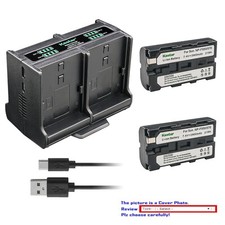 Kastar NP-F570 Battery Quadruple Charger for Sony CCD-SC55 CCD-TR12 CCD-TR3