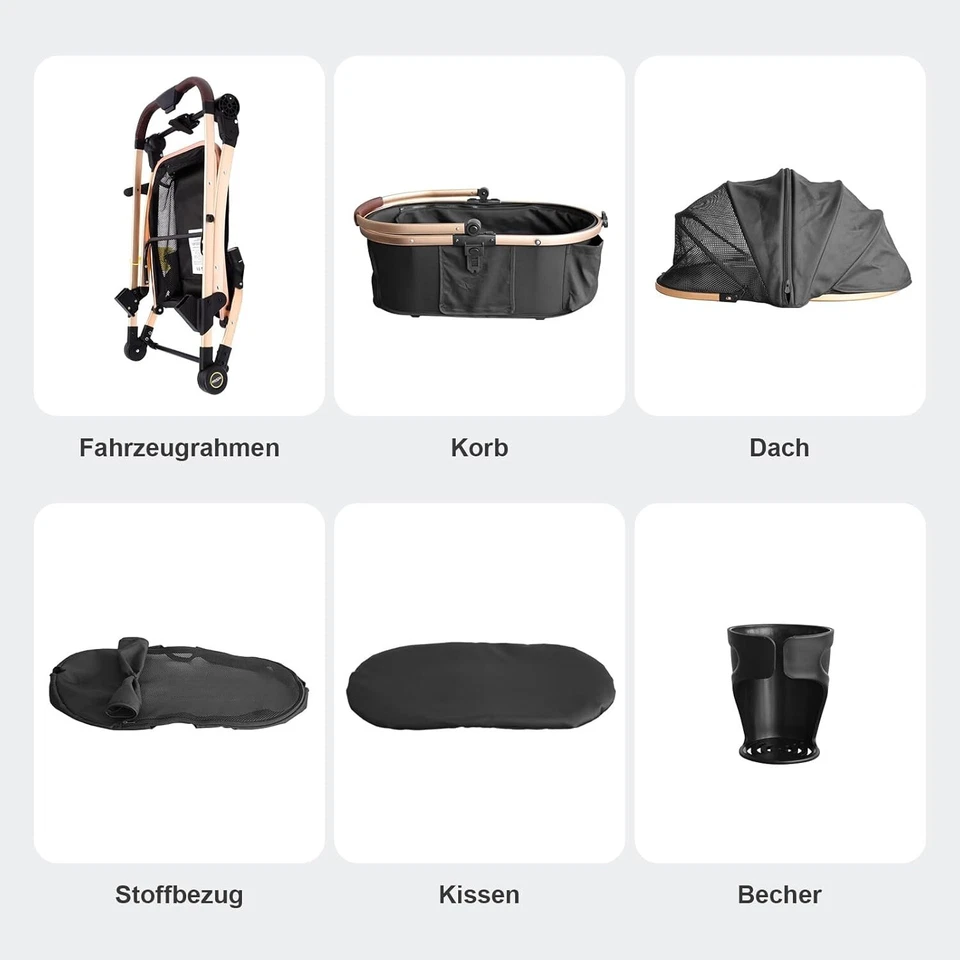 Hundebuggy Gebraucht 3in1 bis 25kg Hochwertiger Hundewagen für Hautstier - Bild 2 von 4