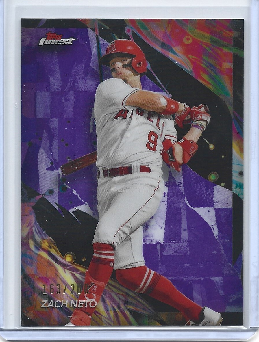 2024 Topps Finest Uncommon Purple Refractor /200 Zach Neto #137