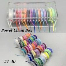 Dental Orthodontic Elastics Rubber Bands Ultra Power Chains Storage Box