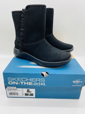 skechers on the go boots black