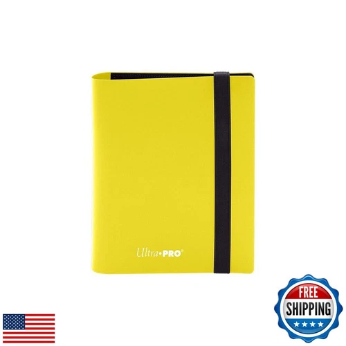 Ultra Pro E-15371 Eclipse 2 Pocket Pro Binder-Lemon Yellow, 80-Card Display A