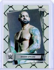 2025 Topps Chrome WWE SHAWN SPEARS No. 30 Steel Cage Refractor 12/37