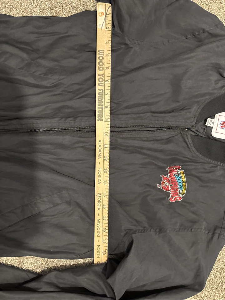 Chaqueta Super Bowl XXXVII 37 Tampa Bay Buccaneers para hombre M con polo blanco  Foto 4 de 4