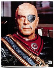 Star Trek 8x10 Christopher Plummer Signed General Chang Photo BECKETT