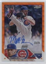 2023 Topps Chrome Rookie Orange Wave Refractor 23/25 Matt Swarmer Auto 1p8m