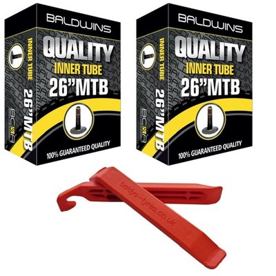 Baldwins Fahrradschlauch 26 x 1.75, 1.85, 1.90, 1.95, 2.0, 2.10, 2.125, schwarz 