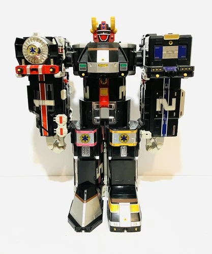 Vintage 1999 Bandai Power Rangers Rescue Deluxe Supertrain Megazord INCOMPLETE