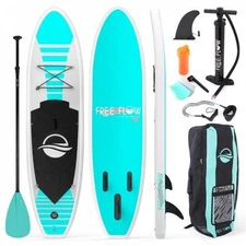 SereneLife Inflatable Stand Up Paddle Board- 6 inch Thick w/ Accessories & Bag