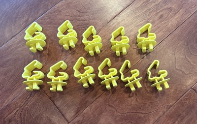 11-Pack Yellow Snug-Fitting T-Post Insulators   Secure & Easy Installation