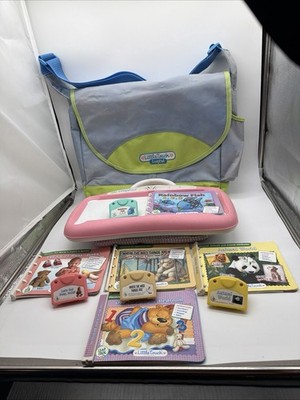 Little Touch Leap Frog Learning System infant 5 Books & Cartridges, Bag Tested