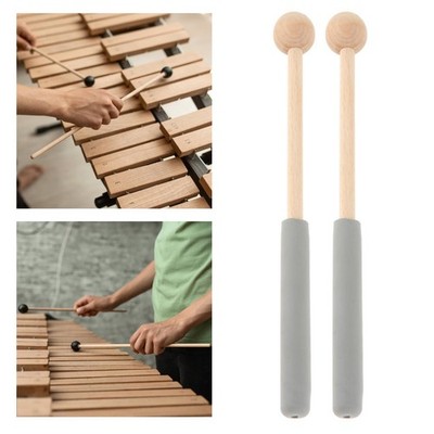 Marimba Hammer 1 Paar Doppelkopf Drumsticks Anfänger Xylophon Keyboard