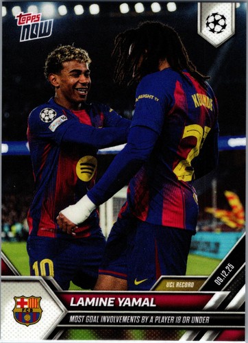 2025-26 Topps UEFA - Lamine Yamal #10 - True Blue Refractor #/150