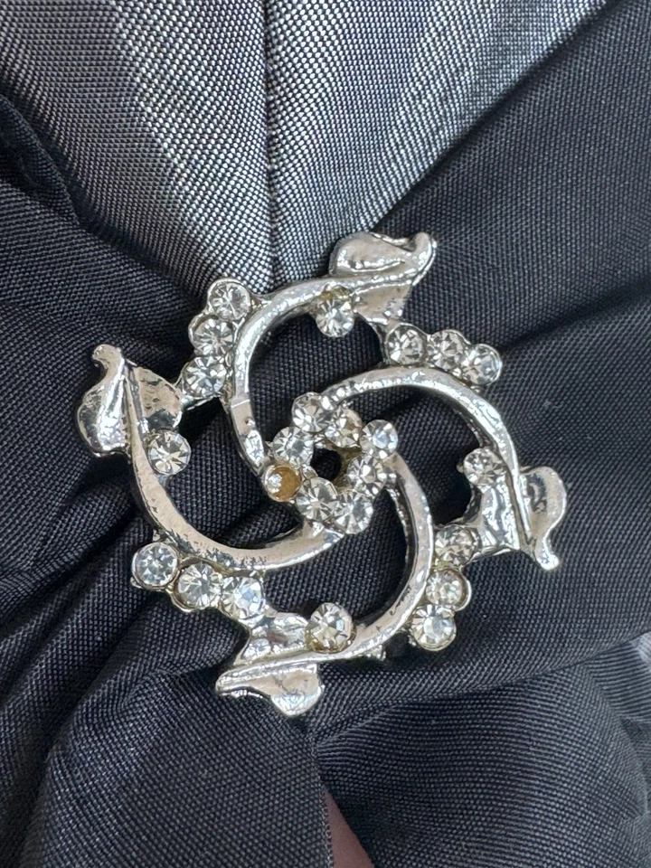 vintage 90s flirt maggie sottero striped ruffle strapless sweetheart prom gown - Image 4 of 4