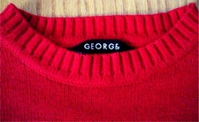 NEW Pullover Red Cotton Sweater Boy's size Small 6/7