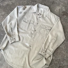 Vintage big Mac thrashed work shirt vtg USA L/XL Grunge Burnout