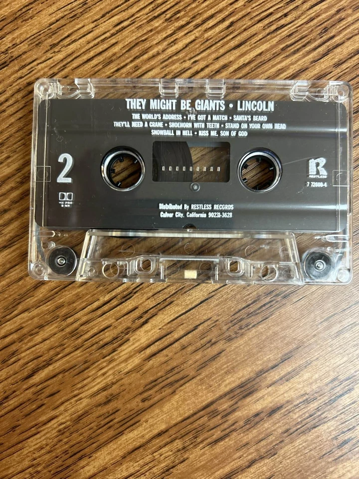 They Might Be Giants Lincoln Cassette 1988 Restless Bar None VG++++ - Imagem 2 de 4