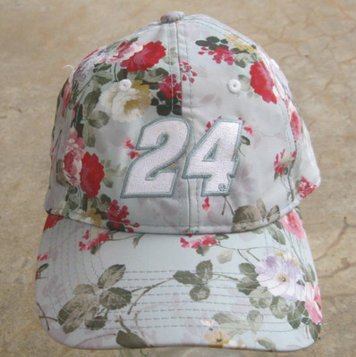 Women's NASCAR #24 Chase Elliott/William Byron Flowered Silky Baseball Cap Hat